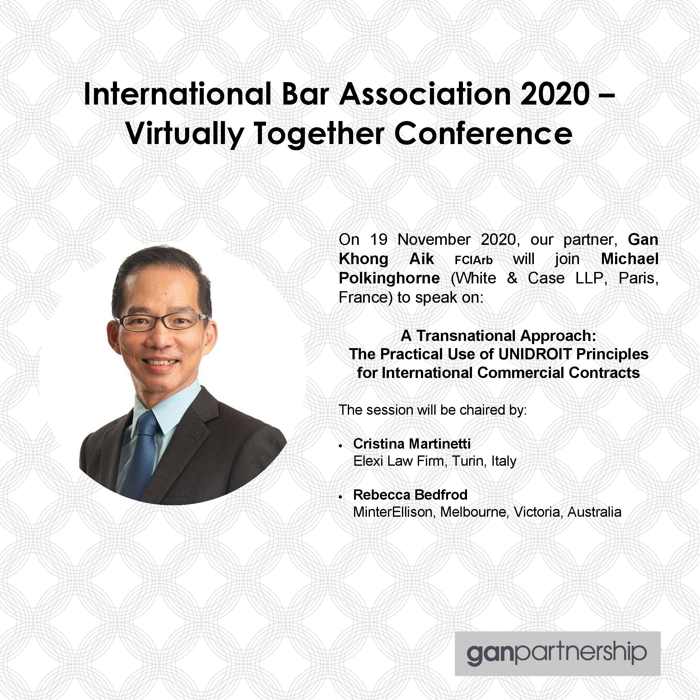 International Bar Association 2020 Virtually Together Conference